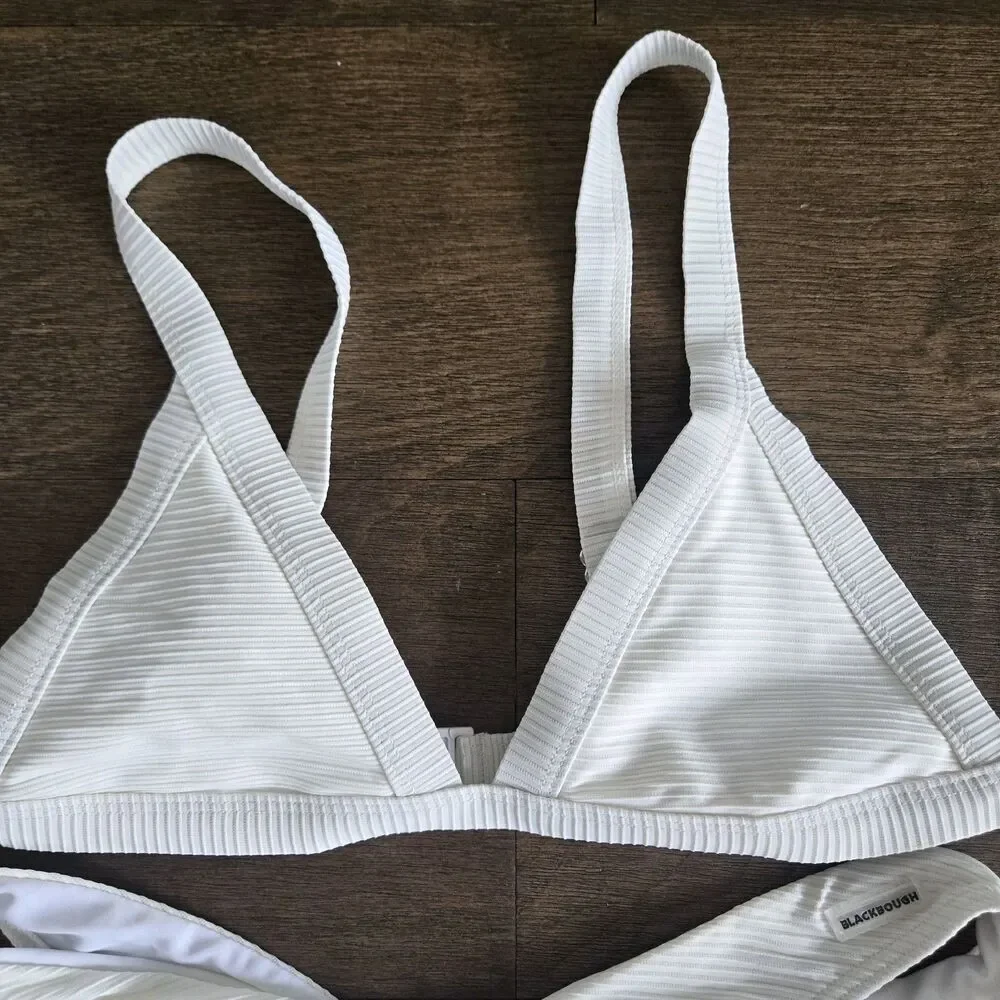 Blackbough Floral Bikini Set Off-white Women’s Swim 2 Piece Swimming Suit Size M